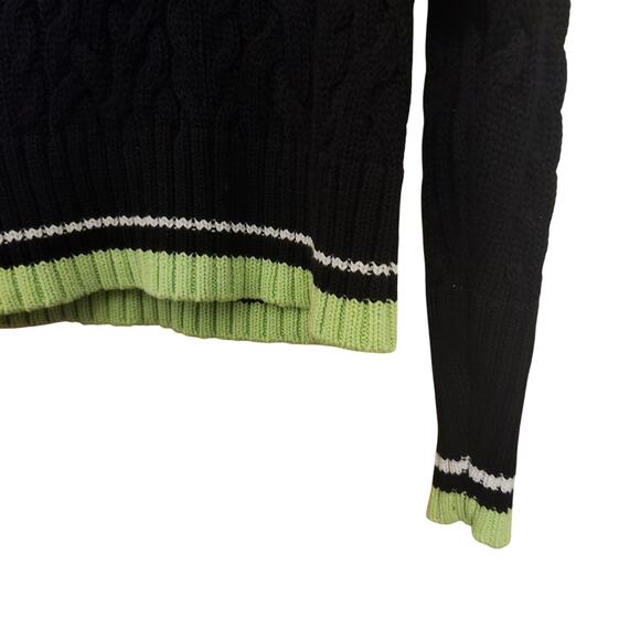 525 AMERICAN Pull Over Knit Cut Out Sweater Estimated Size M/L - Picture 3 of 5